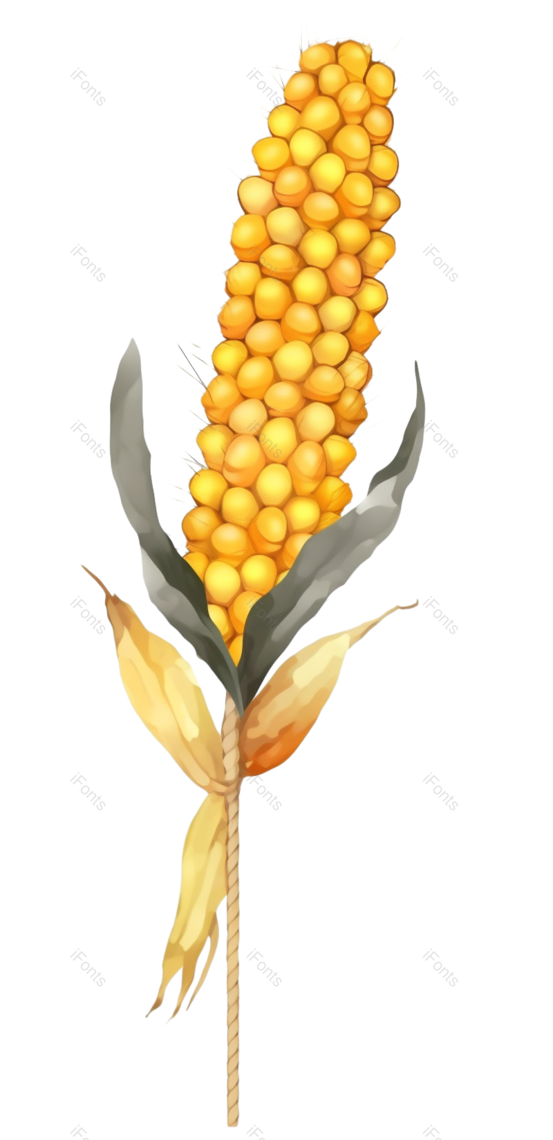 芒种图片,小满元素,麦子PNG,丰收免抠素材